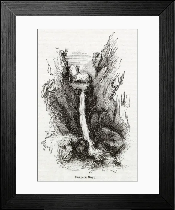 Framed Print : Dungeon Ghyll Force, Langdale, Cumbria, Lake District Framed Print : Dungeon Ghyll Force, Langdale, Cumbria, Lake District