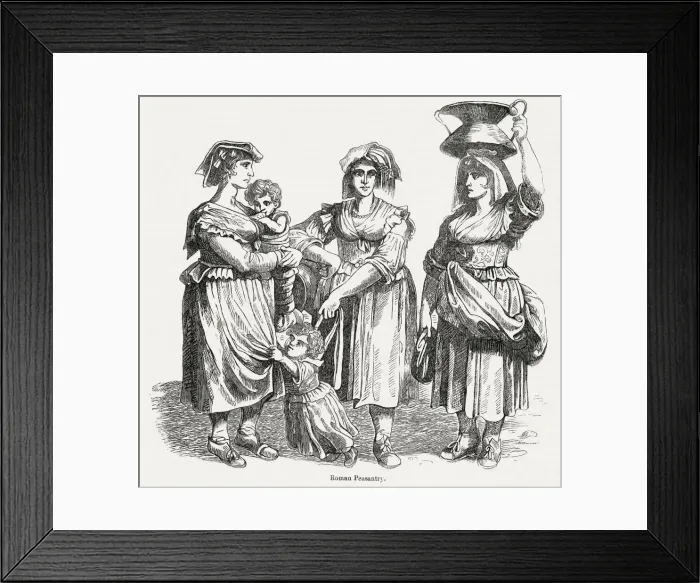 Framed Print : Women and children, Rome, Italy Framed Print : Women and children, Rome, Italy
