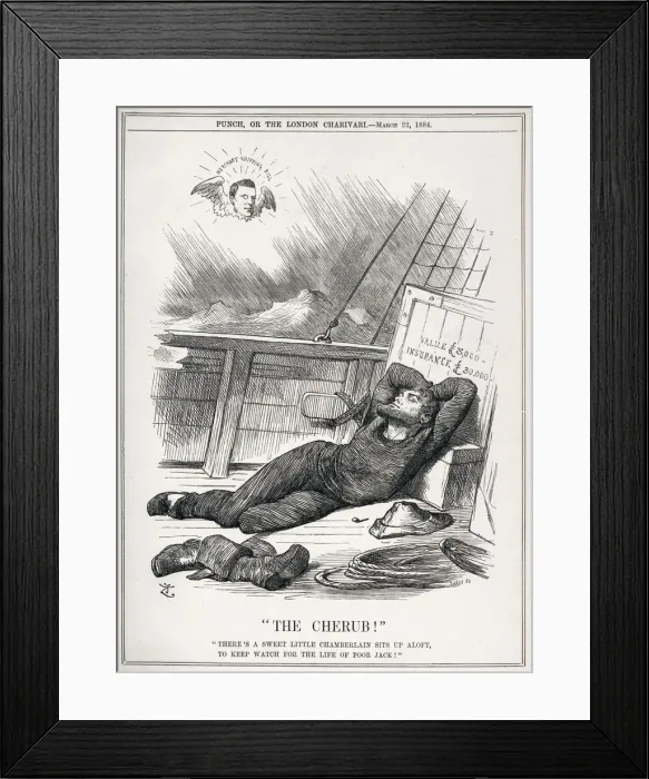 Framed Print : The Cherub - Chamberlain keeping watch on Poor Jack Framed Print : The Cherub - Chamberlain keeping watch on Poor Jack