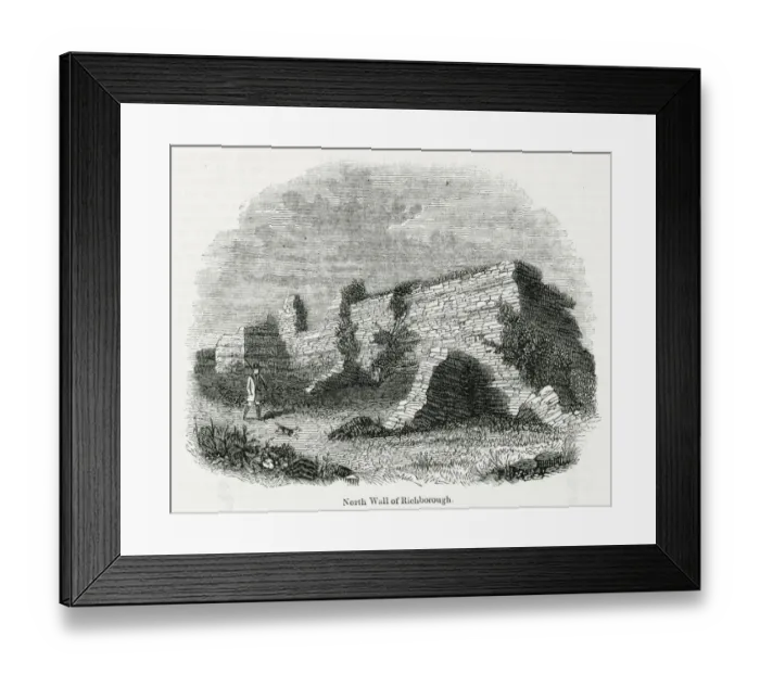 Framed Print : Remains of Roman fort at Richborough, Kent Framed Print : Remains of Roman fort at Richborough, Kent