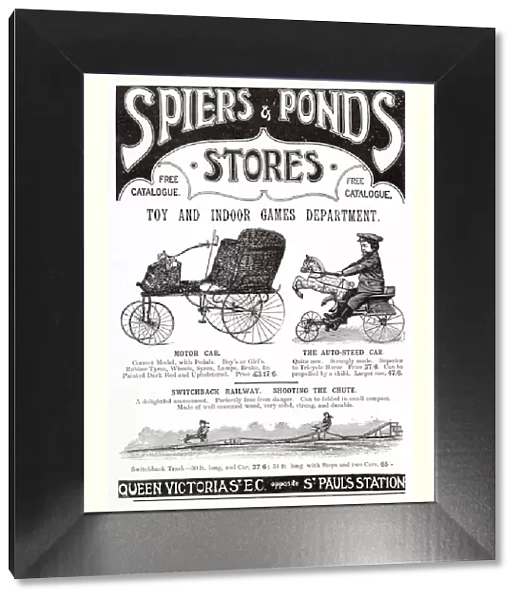 Advert for Spiers & Ponds Stores - Toys 1902