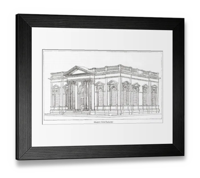 Framed Print : Corn Exchange, Glasgow, Scotland Framed Print : Corn Exchange, Glasgow, Scotland