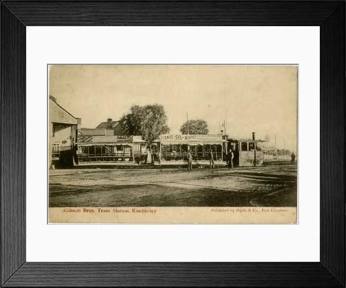 Framed Print : Gibson Brothers Tram Station, Kimberley, South Africa Framed Print : Gibson Brothers Tram Station, Kimberley, South Africa