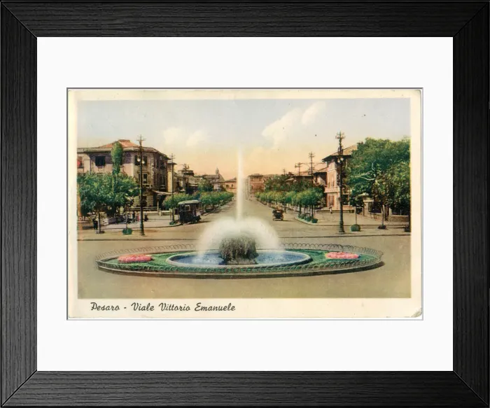 Framed Print : Avenue Vittorio Emanuele, Pesaro, Italy Framed Print : Avenue Vittorio Emanuele, Pesaro, Italy