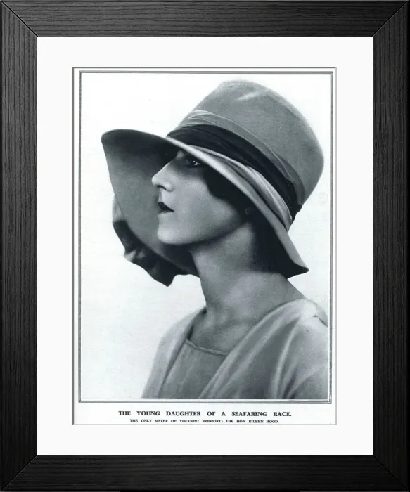 Framed Print : Hon. Eileen Hood by Madame Yevonde Framed Print : Hon. Eileen Hood by Madame Yevonde