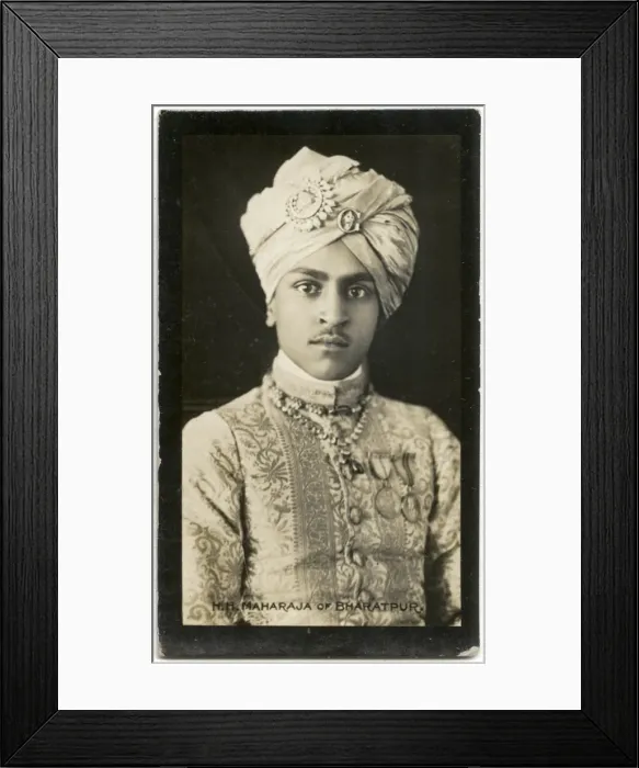 Framed Print : Maharajah of Bharatpur, Indian ruler Framed Print : Maharajah of Bharatpur, Indian ruler