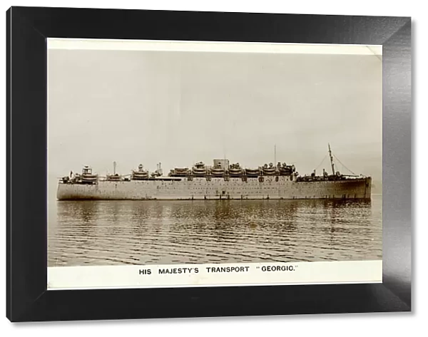 HM Transport ship Georgic, WW2
