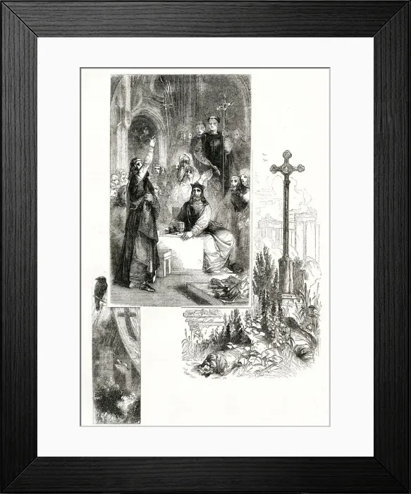 Framed Print : The British Valhalla -- conversion to Christianity Framed Print : The British Valhalla -- conversion to Christianity