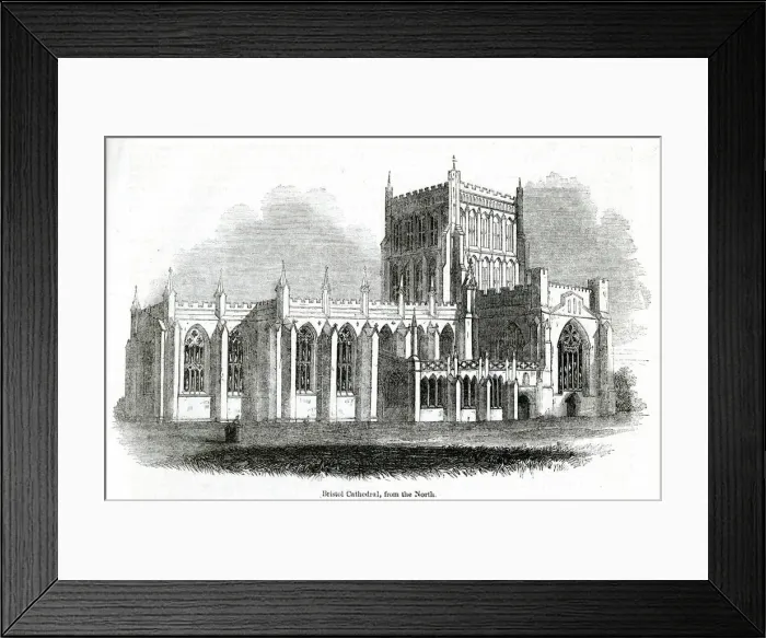 Framed Print : General view of Bristol Cathedral, Bristol Framed Print : General view of Bristol Cathedral, Bristol