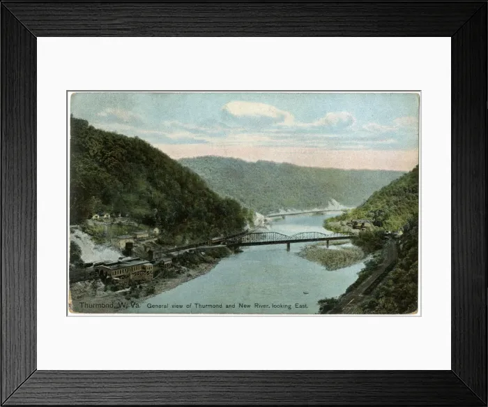Framed Print : Thurmond and New River, West Virginia, USA Framed Print : Thurmond and New River, West Virginia, USA