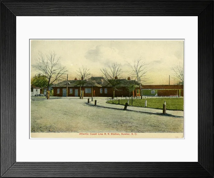 Framed Print : Railway Station at Sumter, South Carolina, USA Framed Print : Railway Station at Sumter, South Carolina, USA