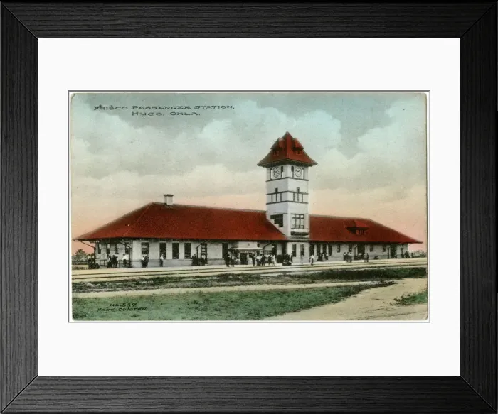Framed Print : Frisco railroad station, Hugo, Oklahoma, USA Framed Print : Frisco railroad station, Hugo, Oklahoma, USA
