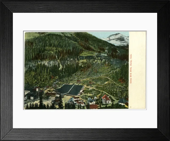 Framed Print : View of Camp Bird Mills, Ouray, Colorado, USA Framed Print : View of Camp Bird Mills, Ouray, Colorado, USA