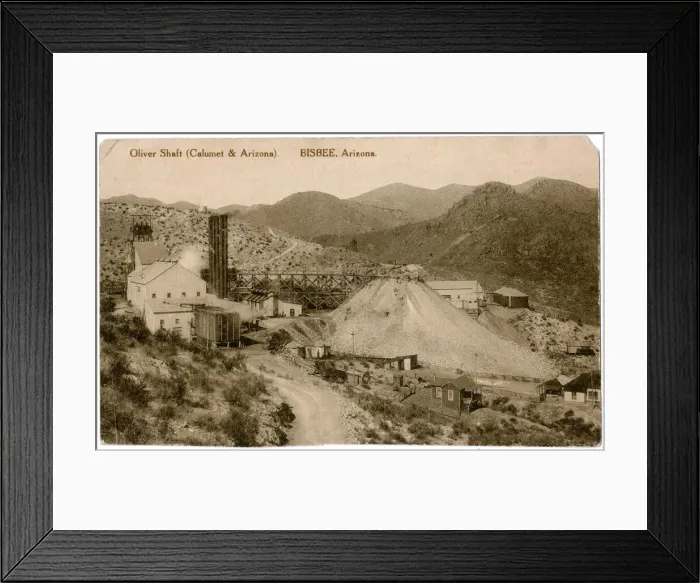 Framed Print : Oliver Shaft, Bisbee, Arizona, USA Framed Print : Oliver Shaft, Bisbee, Arizona, USA