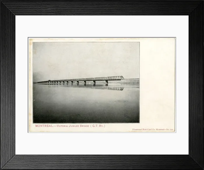 Framed Print : Victoria Jubilee Bridge, Montreal, Quebec, Canada Framed Print : Victoria Jubilee Bridge, Montreal, Quebec, Canada