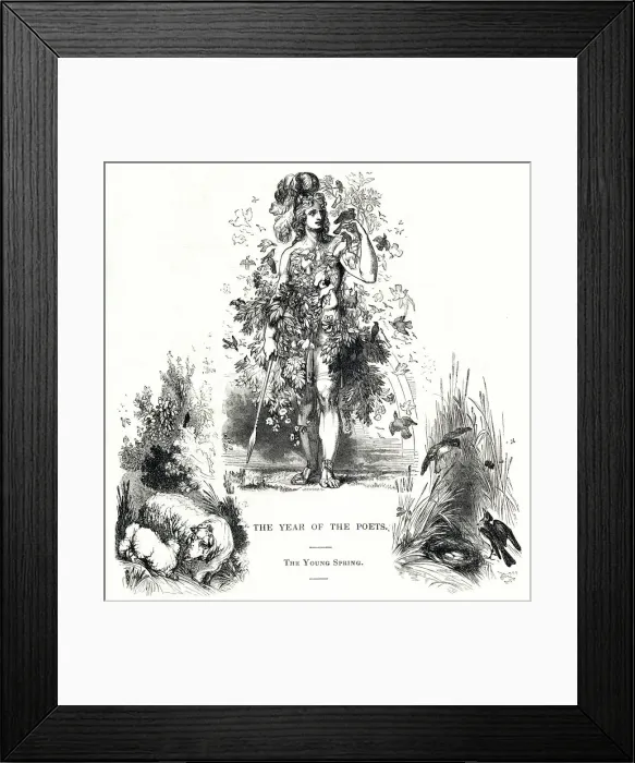 Framed Print : The Year of the Poets -- The Young Spring