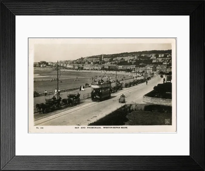 Framed Print : Bay and Promenade, Weston-Super-Mare, Somerset Framed Print : Bay and Promenade, Weston-Super-Mare, Somerset