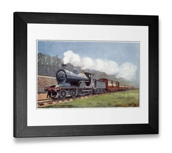 Framed Print : Dublin to Queenstown mail train, Ireland Framed Print : Dublin to Queenstown mail train, Ireland