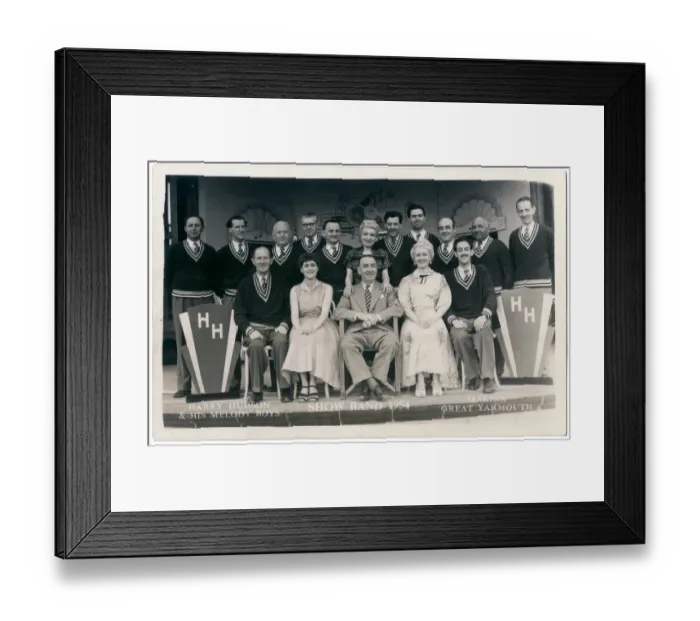 Framed Print : Harry Hudson & His Melody Boys, Show Band 1954 Framed Print : Harry Hudson & His Melody Boys, Show Band 1954