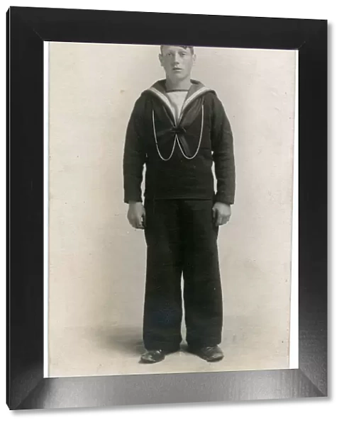 Portrait of a naval cadet, HMS Impregnable, WW1