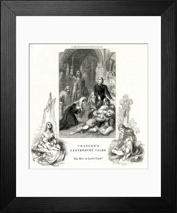Framed Print : Chaucer, The Canterbury Tales -- The Man of Laws Tale