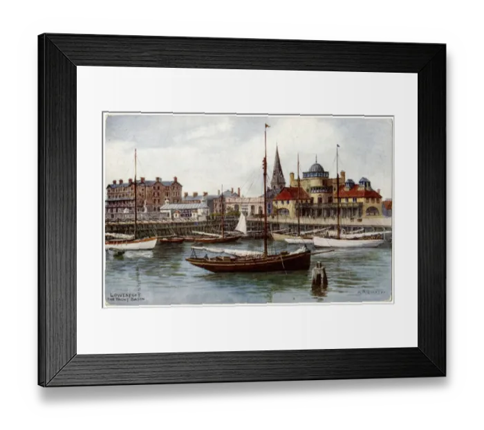 Framed Print : Yacht Basin, Lowestoft, Suffolk Framed Print : Yacht Basin, Lowestoft, Suffolk