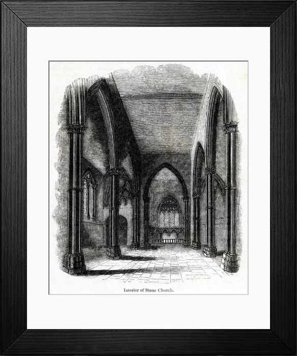 Framed Print : Interior, St Marys Church, Stone, near Dartford, Kent Framed Print : Interior, St Marys Church, Stone, near Dartford, Kent