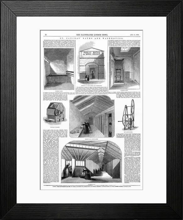 Framed Print : St. Pancras Baths and Washhouses Framed Print : St. Pancras Baths and Washhouses