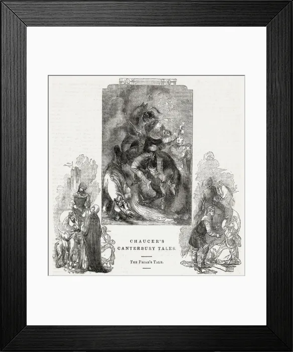 Framed Print : Chaucer, The Canterbury Tales -- The Friars Tale Framed Print : Chaucer, The Canterbury Tales -- The Friars Tale
