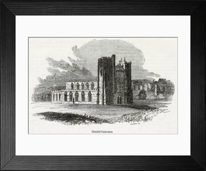 Framed Print : View of Llandaff Cathedral, near Cardiff, South Wales Framed Print : View of Llandaff Cathedral, near Cardiff, South Wales