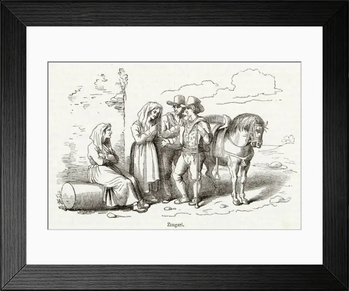 Framed Print : Gipsies in Rome, Italy Framed Print : Gipsies in Rome, Italy