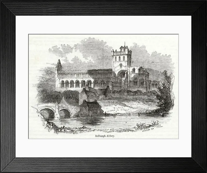 Framed Print : View of Jedburgh Abbey, Scottish Borders, Scotland Framed Print : View of Jedburgh Abbey, Scottish Borders, Scotland