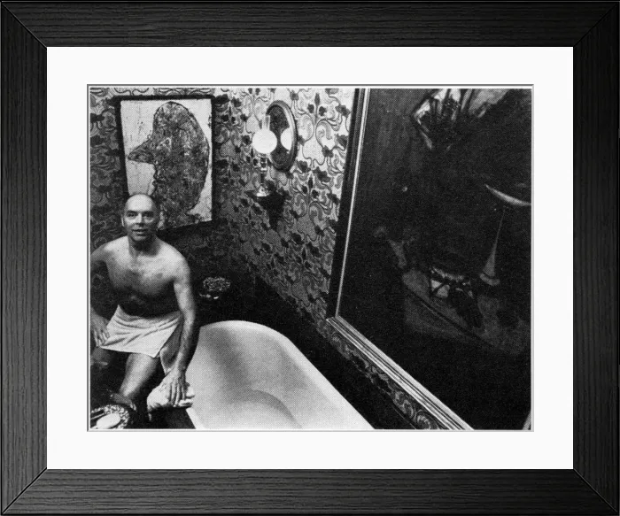 Framed Print : Anthony Denney in bathroom Framed Print : Anthony Denney in bathroom