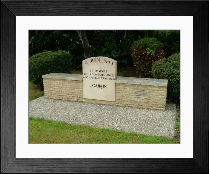 Framed Print : Local Memorial in Cairon to Canadian Liberators Framed Print : Local Memorial in Cairon to Canadian Liberators
