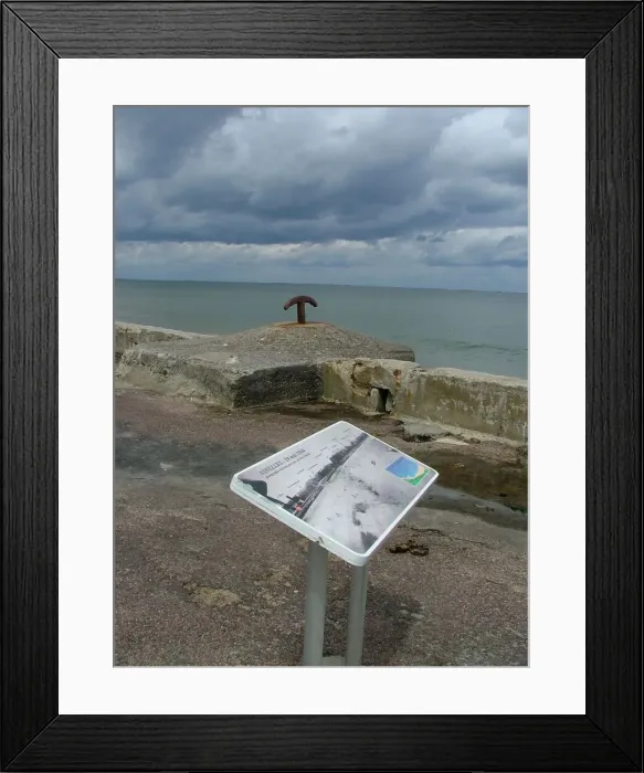 Framed Print : Mulberry Harbour anchor Asnelles, Gold Beach Framed Print : Mulberry Harbour anchor Asnelles, Gold Beach