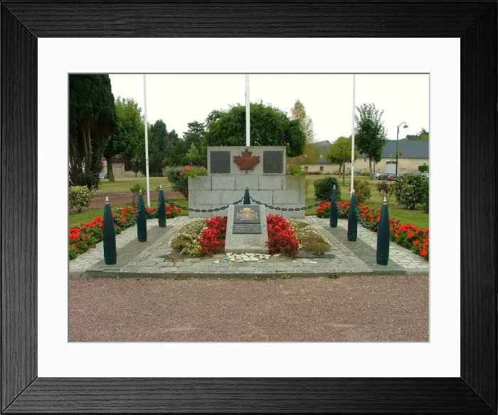 Framed Print : Memorial to the Regina Rifles, Bretteville, Normandy