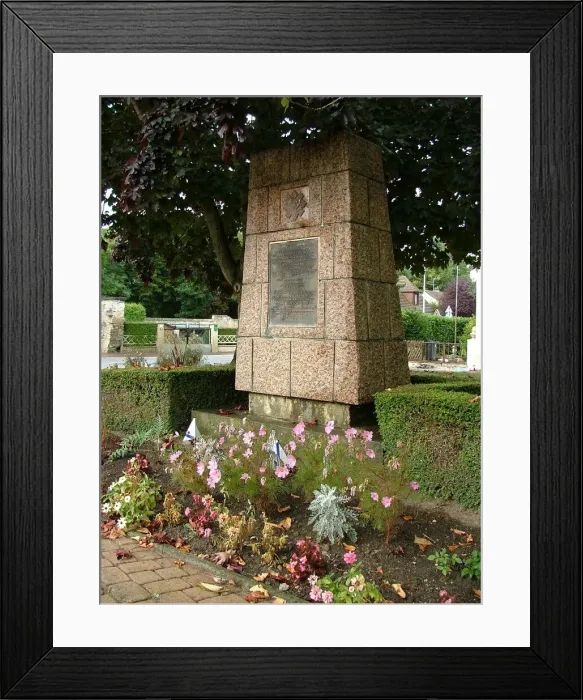 Framed Print : Canadian Highland Light Infantry Memorial, Buron Framed Print : Canadian Highland Light Infantry Memorial, Buron