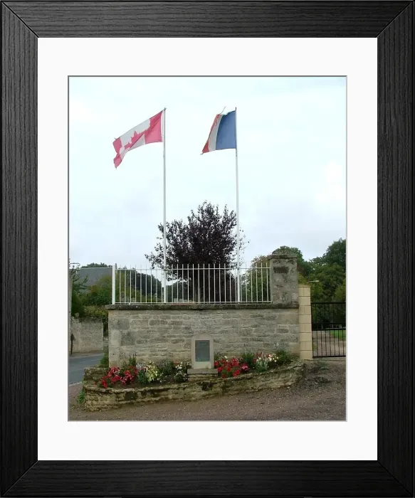 Framed Print : Regt de la Chaudiere Memorial, Beny-sur-Mer, Normandy Framed Print : Regt de la Chaudiere Memorial, Beny-sur-Mer, Normandy