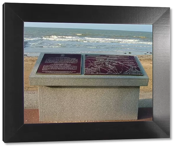 Canadian and Belgian Memorials at Juno Beach entrance
