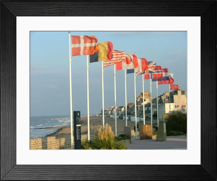 Framed Print : The Memorials area St Aubin, Juno Beach, Normandy Framed Print : The Memorials area St Aubin, Juno Beach, Normandy