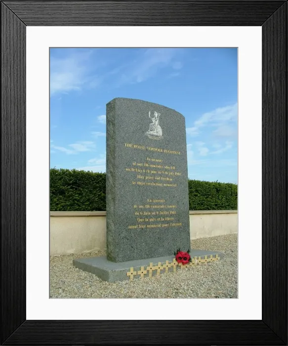 Framed Print : Royal Norfolk Regiment Memorial, Bieville-Berville Framed Print : Royal Norfolk Regiment Memorial, Bieville-Berville