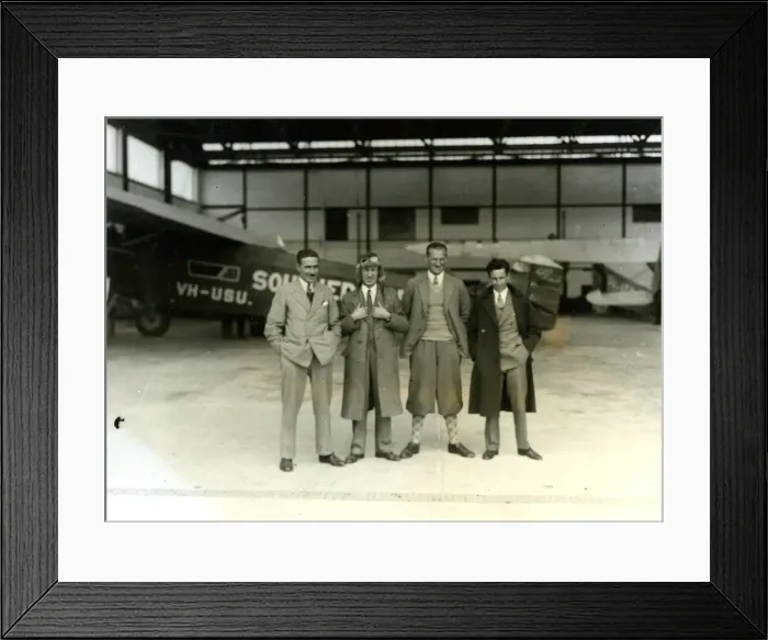 Framed Print : First fully successful westbound North Atlantic flight Framed Print : First fully successful westbound North Atlantic flight