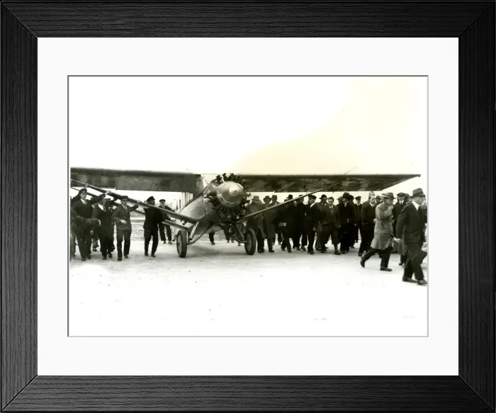 Framed Print : First fully successful westbound North Atlantic flight Framed Print : First fully successful westbound North Atlantic flight