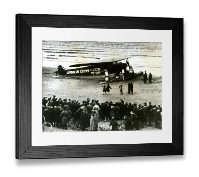 Framed Print : First fully successful westbound North Atlantic flight Framed Print : First fully successful westbound North Atlantic flight