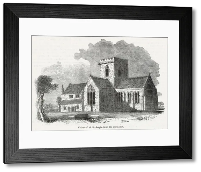 Framed Print : View of St Asaph Cathedral, Denbighshire, North Wales Framed Print : View of St Asaph Cathedral, Denbighshire, North Wales