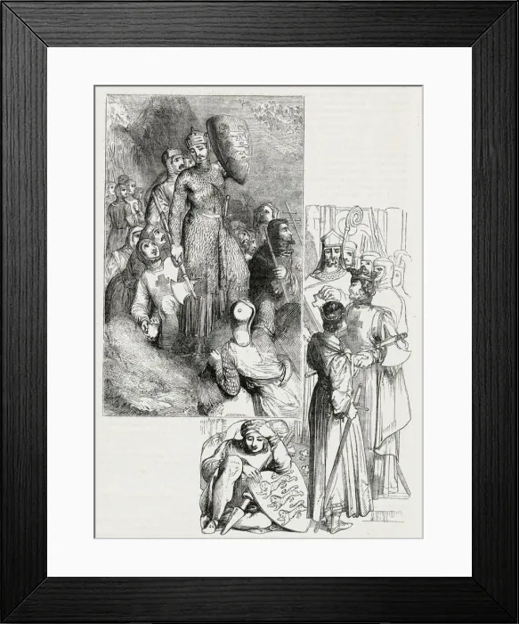 Framed Print : The British Valhalla -- Our Crusading Kings Framed Print : The British Valhalla -- Our Crusading Kings