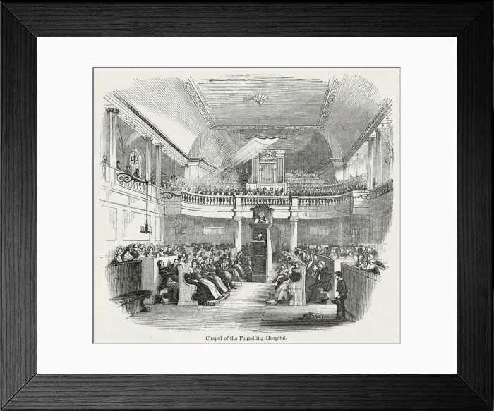 Framed Print : View inside the Chapel, Foundling Hospital, London Framed Print : View inside the Chapel, Foundling Hospital, London
