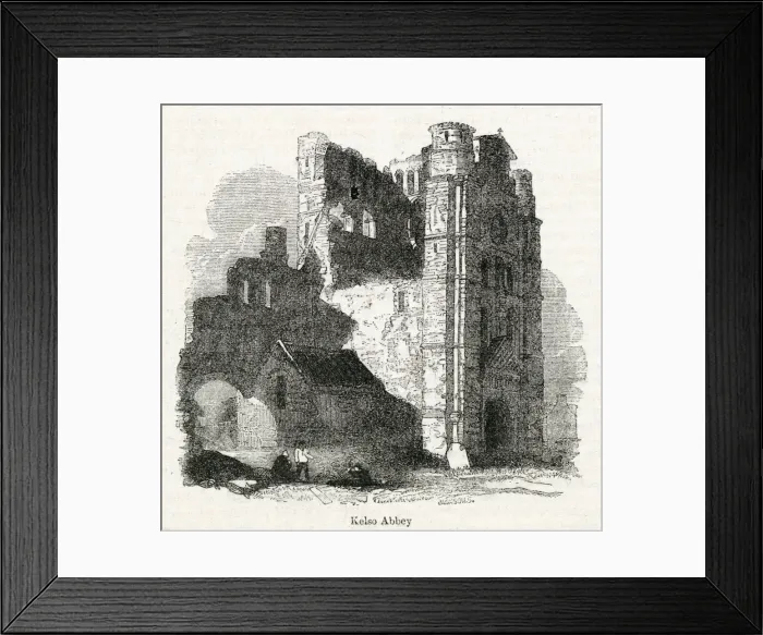 Framed Print : View of Kelso Abbey, Scottish Borders, Scotland Framed Print : View of Kelso Abbey, Scottish Borders, Scotland