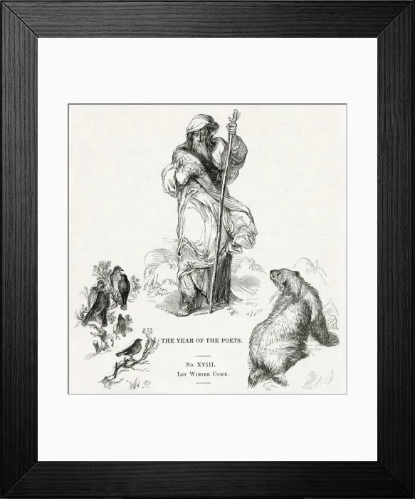 Framed Print : The Year of the Poets -- Let Winter Come Framed Print : The Year of the Poets -- Let Winter Come