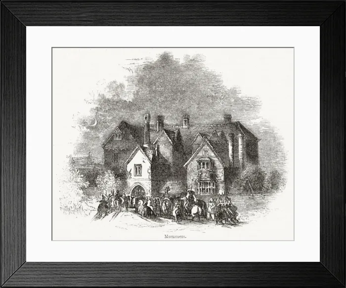 Framed Print : The Year of the Poets -- Christmas Mummers Framed Print : The Year of the Poets -- Christmas Mummers